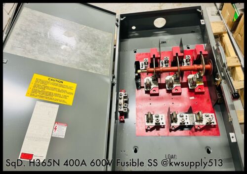 400A NEMA1 Fusible Heavy Duty Safety Switch-H365N