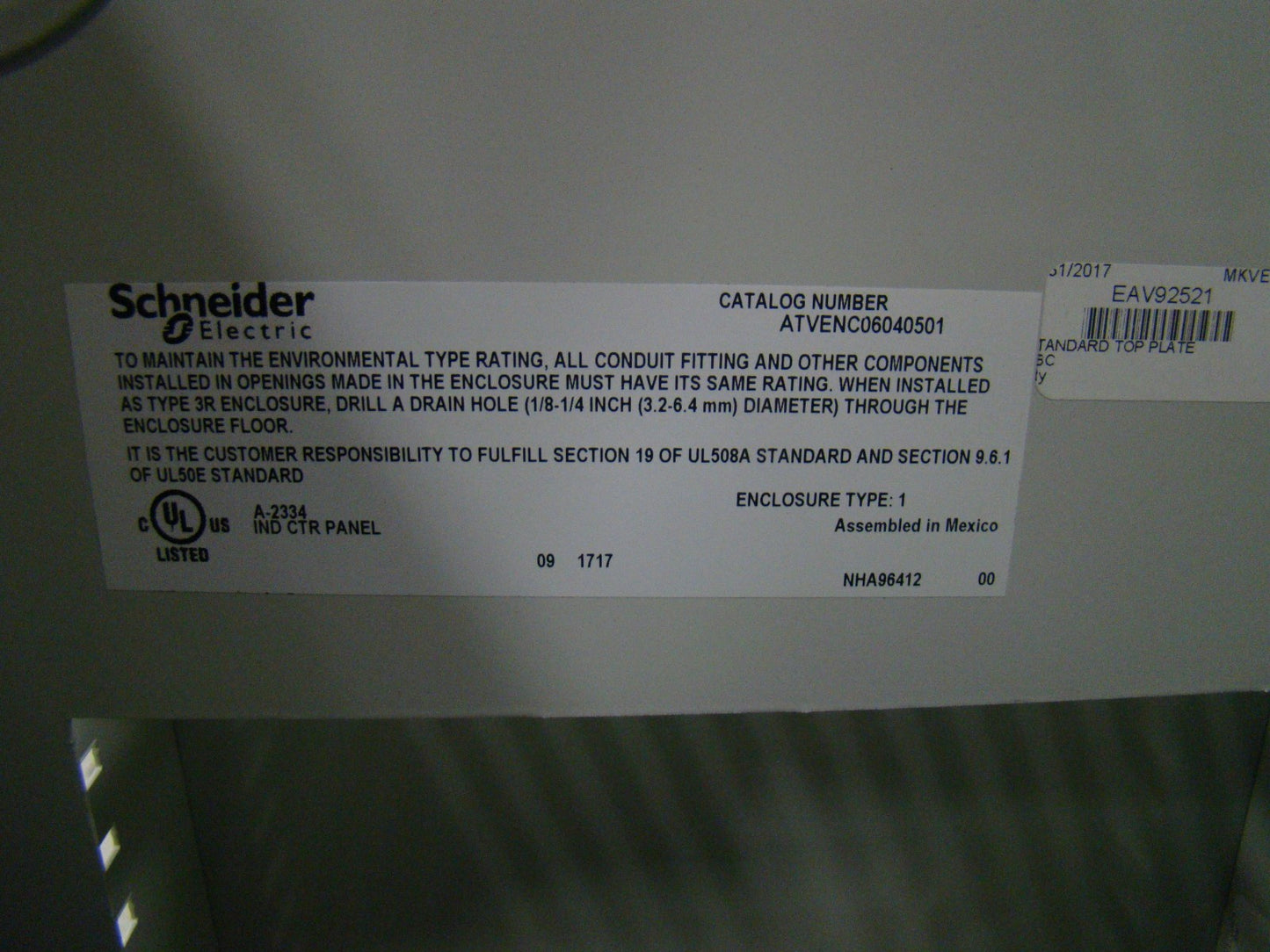 Process Enclosed Drive Controller-ATV660U55T4N2GNWAAN