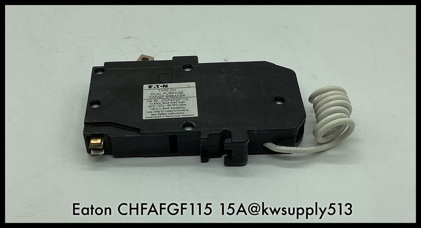 CHFAFGF115 ~ Eaton/CH CHFAFGF115 15 Amp Afci, Gfci With Pigtail Open box Surplus