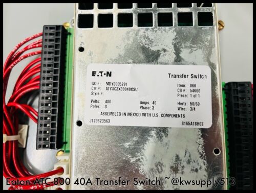 40A Transfer Switch -ATC8C3X30040XSU