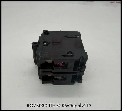 BQ2B030~ITE BQ2B030 30A 120/240VAC 2P 1PH TM Circuit Breaker-Used