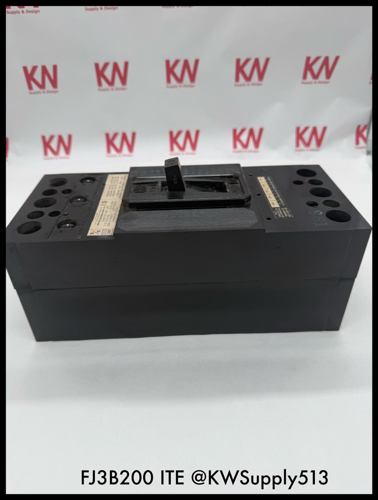 FJ3B200~ITE FJ3B200 200A 3P 3PH 600VAC 14KA TM Circuit Breaker-Used