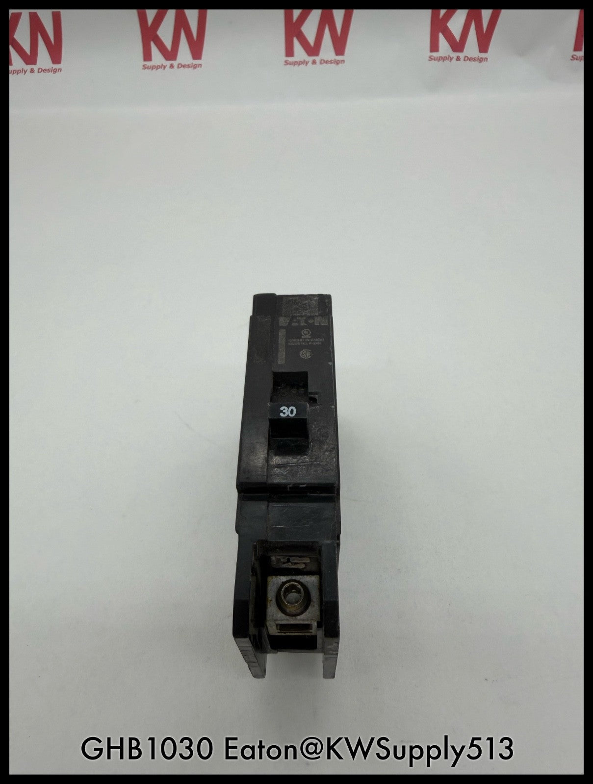 GHB1030~Eaton GHB1030 30A 277/480VAC 1P 14KA Circuit Breaker-Used