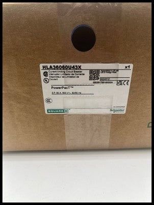 HLA36060U43X~Square D  HLA36060U43X 60A 3p 600V I-Line Circuit Breaker Unused