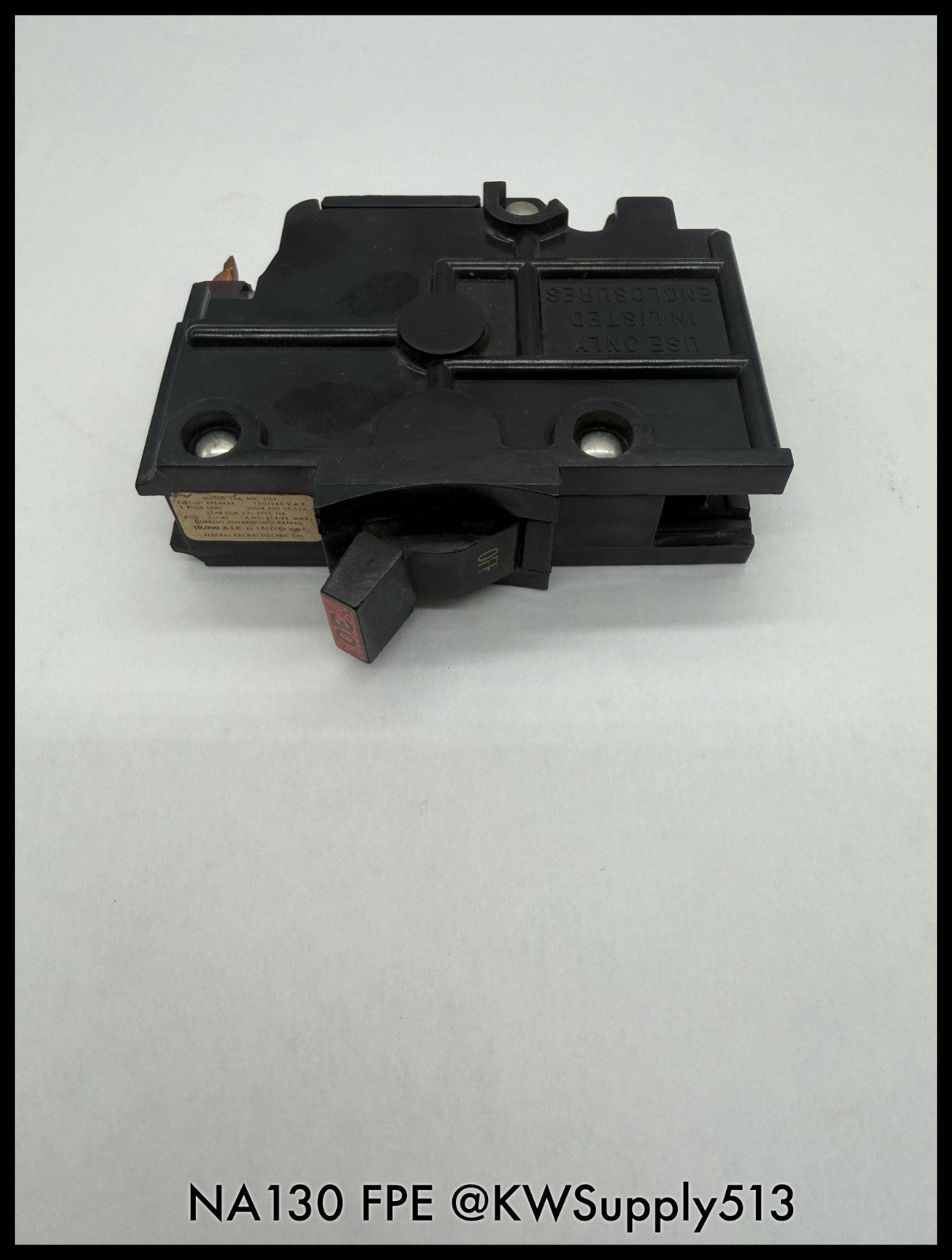 NA130~FPE NA130 30A 1P 120/240VAC MCCB-USED