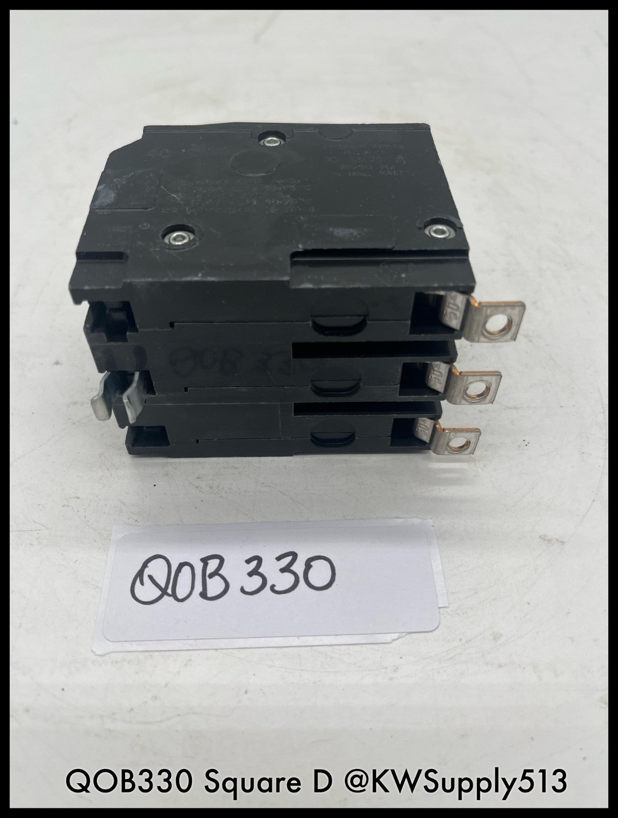 QOB330~Square D QO330 30A 3P 120/240V 10KA Mini Circuit Breaker-Used