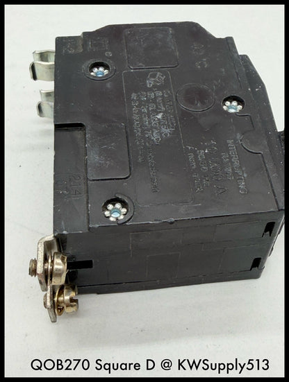 QOB270~Square D QOB270 70A 2P 240VAC TM Circuit Breaker -Used