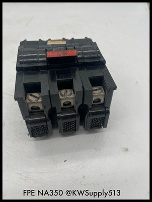 NA350~FPE NA350 50A 3P 240VAC Circuit Breaker -Used