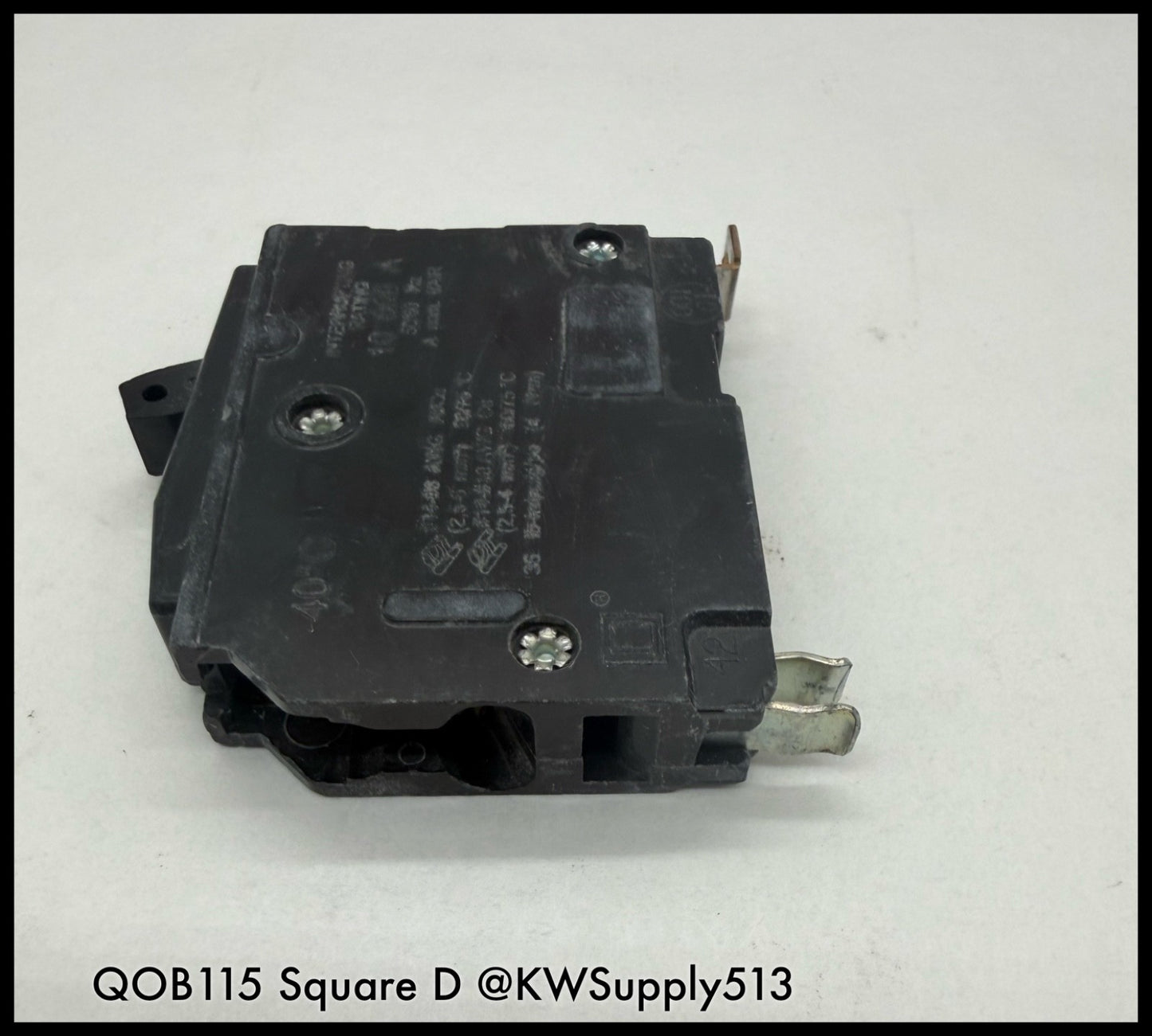 QOB115~Square D QOB115 15A 120VAC 1P 10KA TM LI Mini Circuit Breaker-Used