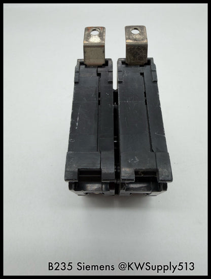 B235~Siemens B235 35A 240VAC 2P 1PH  10KA Circuit Breaker-Used