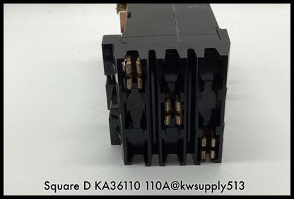 KA36110~ Square D KA36110 110A 600V/250V 3P I-Line CB B Lugs /90-D Warranty
