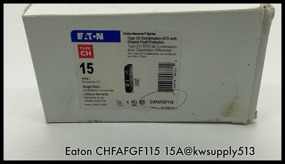 CHFAFGF115 ~ Eaton/CH CHFAFGF115 15 Amp Afci, Gfci With Pigtail Open box Surplus