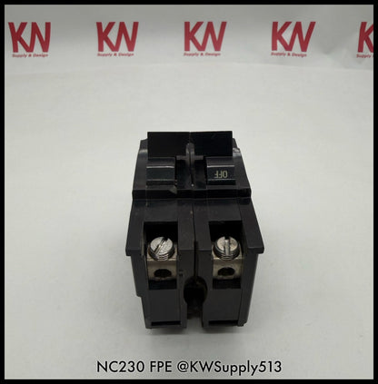 NC230~FPE NC230 30A 2P 120/240V Circuit Breaker-Used
