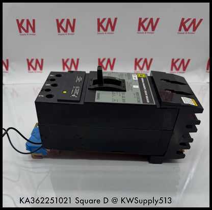 KA362251021~Square D KA362251021 225A   600Vac Circuit Breaker with Shunt-Used