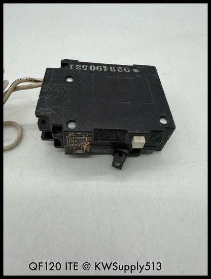 QF120~ITE QF120 20A 1P 1 PH 120VAC 10KA GFCI Circuit Breaker-Used