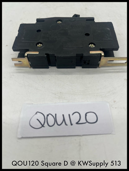 QOU120~Square D QOU120 20A 1p 10ka Mini Circuit Breaker -Used