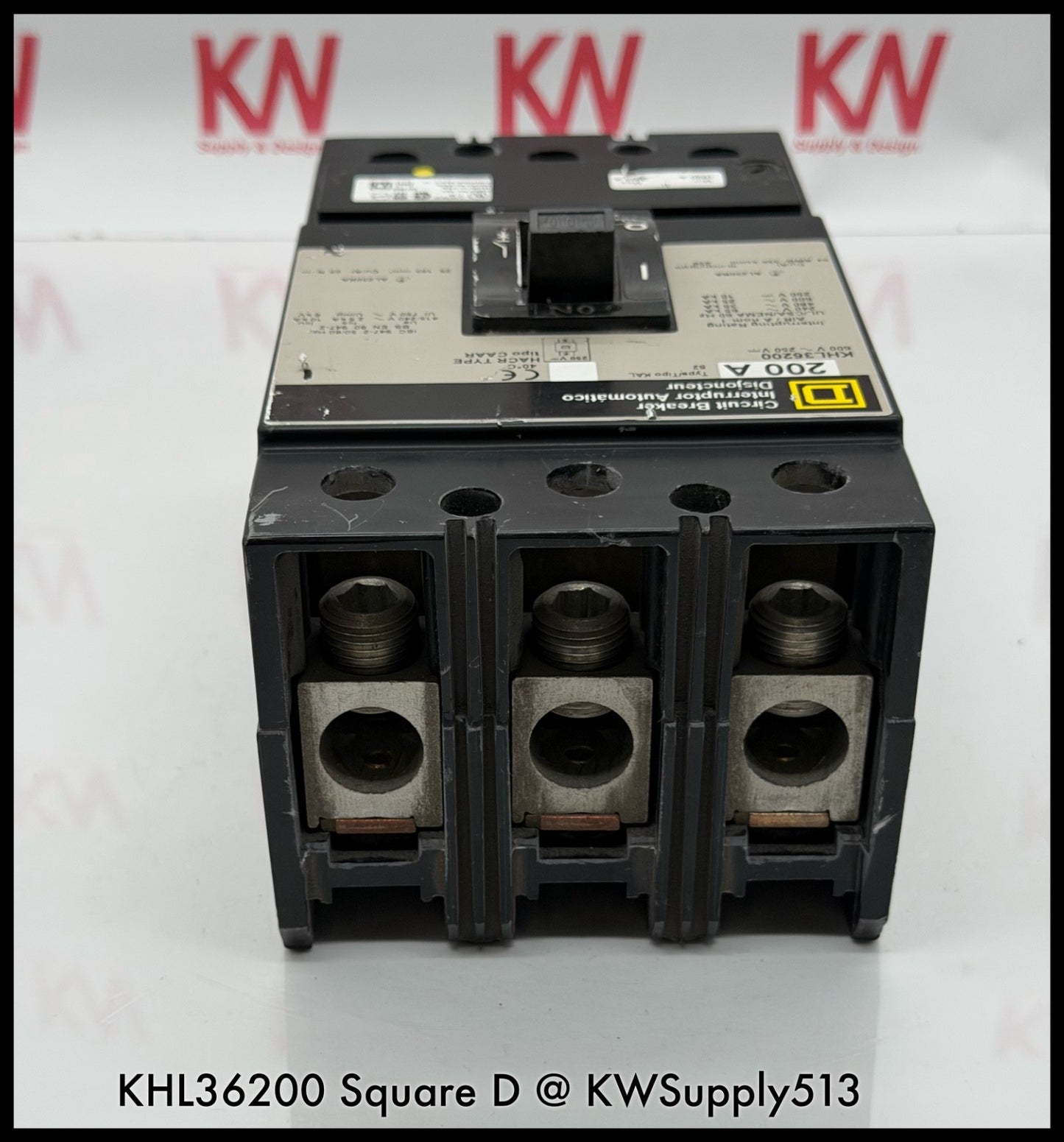 KHL36200~Square D KHL36200 200A 3P 3PH 600V Circuit Breaker-Used