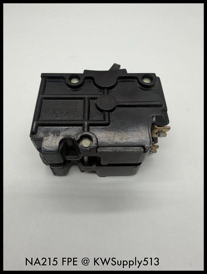 NA215~FPE NA215 15A 2P 1PH 120V/240VAC Circuit Breaker-Used