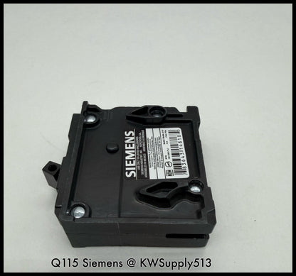 Q115~Siemens Q115 15A 120Vac 1P 1PH 10KA Circuit Breaker-Used