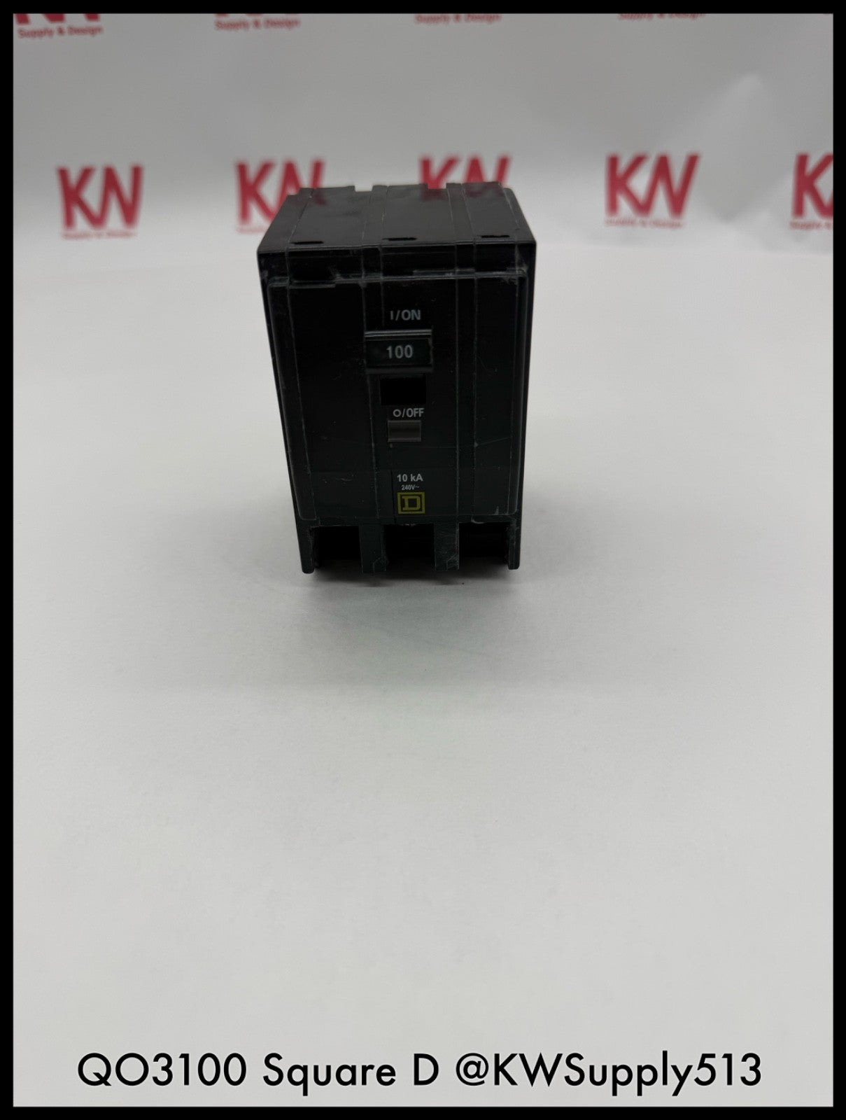 QO3100~Square D QO3100 100A 3P 3P 240VAC TM LI Mini Circuit Breaker-Used