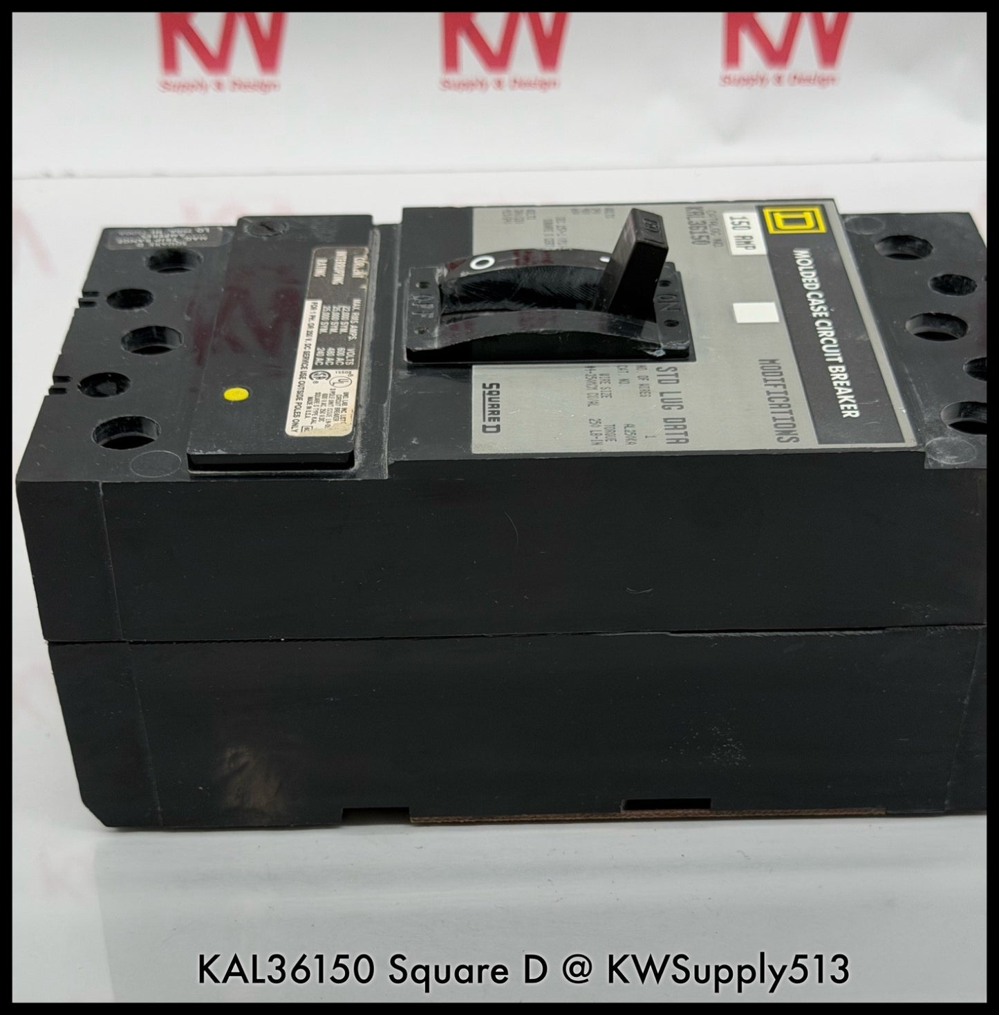 KAL36150~Square D KAL36150 150A 3P 3PH 600V Circuit Breaker-Used