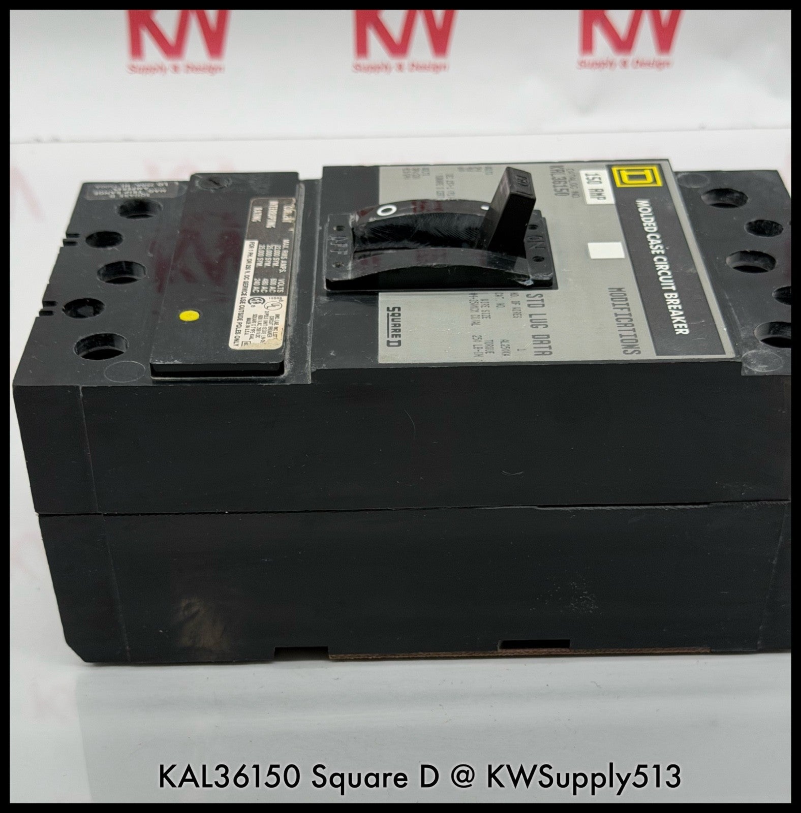 KAL36150~Square D KAL36150 150A 3P 3PH 600V Circuit Breaker-Used