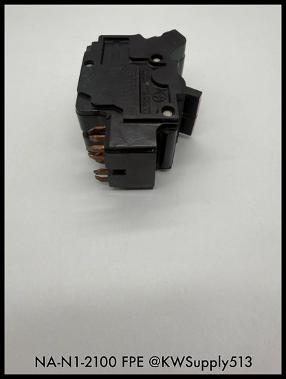 NA-N1-2100~FPE NA-N1-2100 100A 120/240VAC 10KA Circuit Breaker-Used