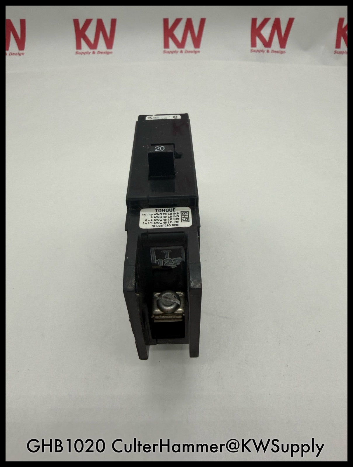 GHB1020~Cutler-Hammer GHB1020 20A 1P  Circuit Breaker-Used