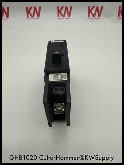 GHB1020~Cutler-Hammer GHB1020 20A 1P  Circuit Breaker-Used