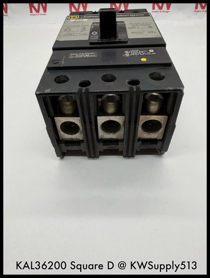 KAL36200~Square D KAL36200 200A 3P 3PH 600V 25KA Circuit Breaker-Used