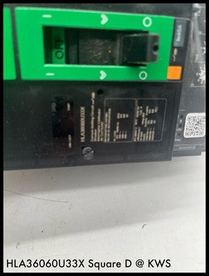 HLA36060U33X~Square D HLA36060U33X 60A 3P I-Line Circuit Breaker Unused Surplus
