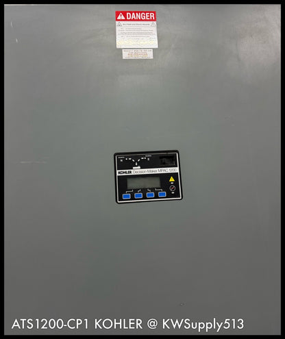 ATS1200-CPI~KOHLER ATS1200-CPI KSS-AMVA-08005 800A 480V 4P Transfer Switch-Used