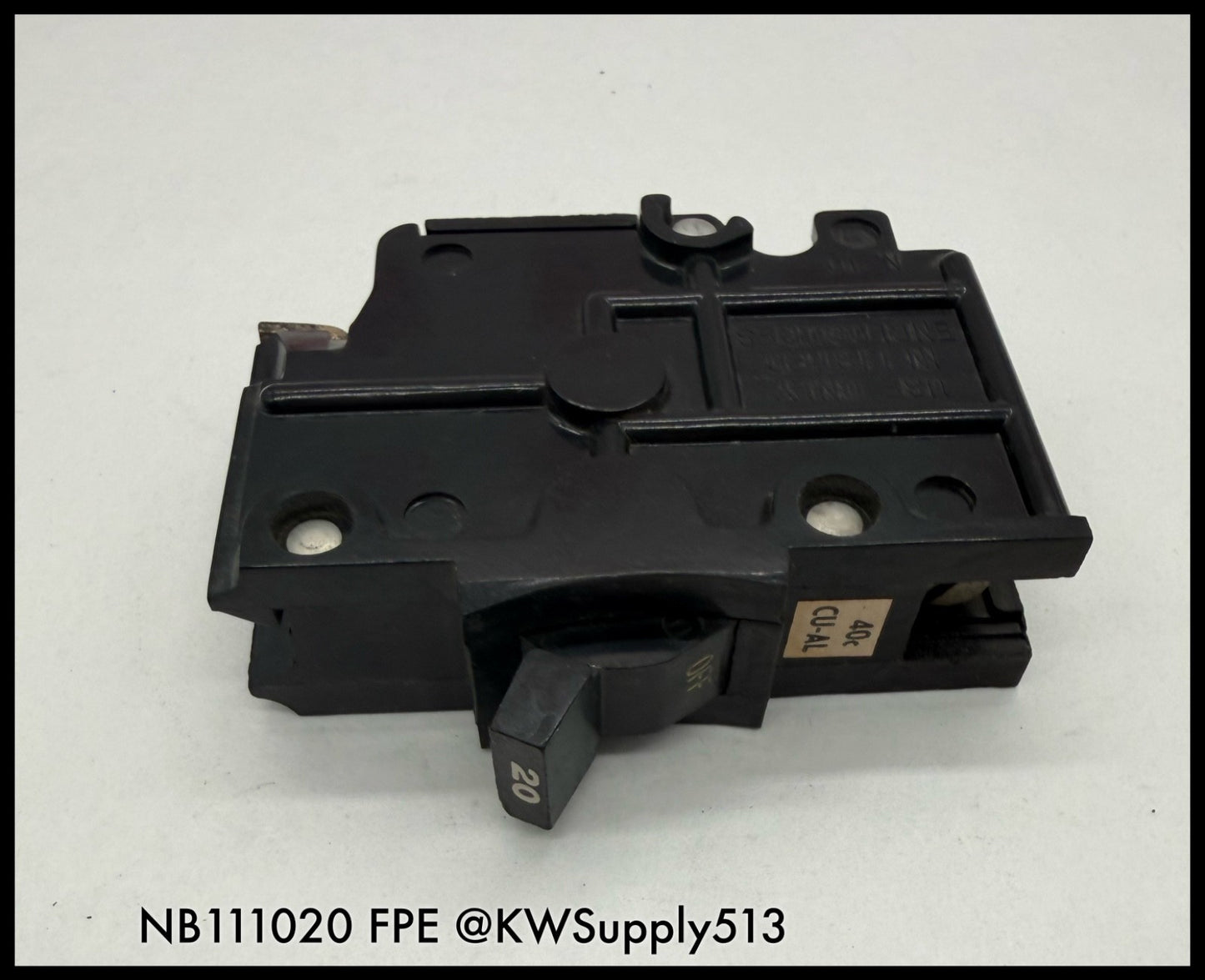 NB111020~FPE NB111020 20A 1P 120/240V Circuit Breaker-Used