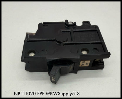 NB111020~FPE NB111020 20A 1P 120/240V Circuit Breaker-Used