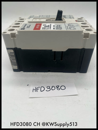 HFD3080~Culter Hammer HFD3080 80A 3P 600V HFD65K Circuit Breaker -Used