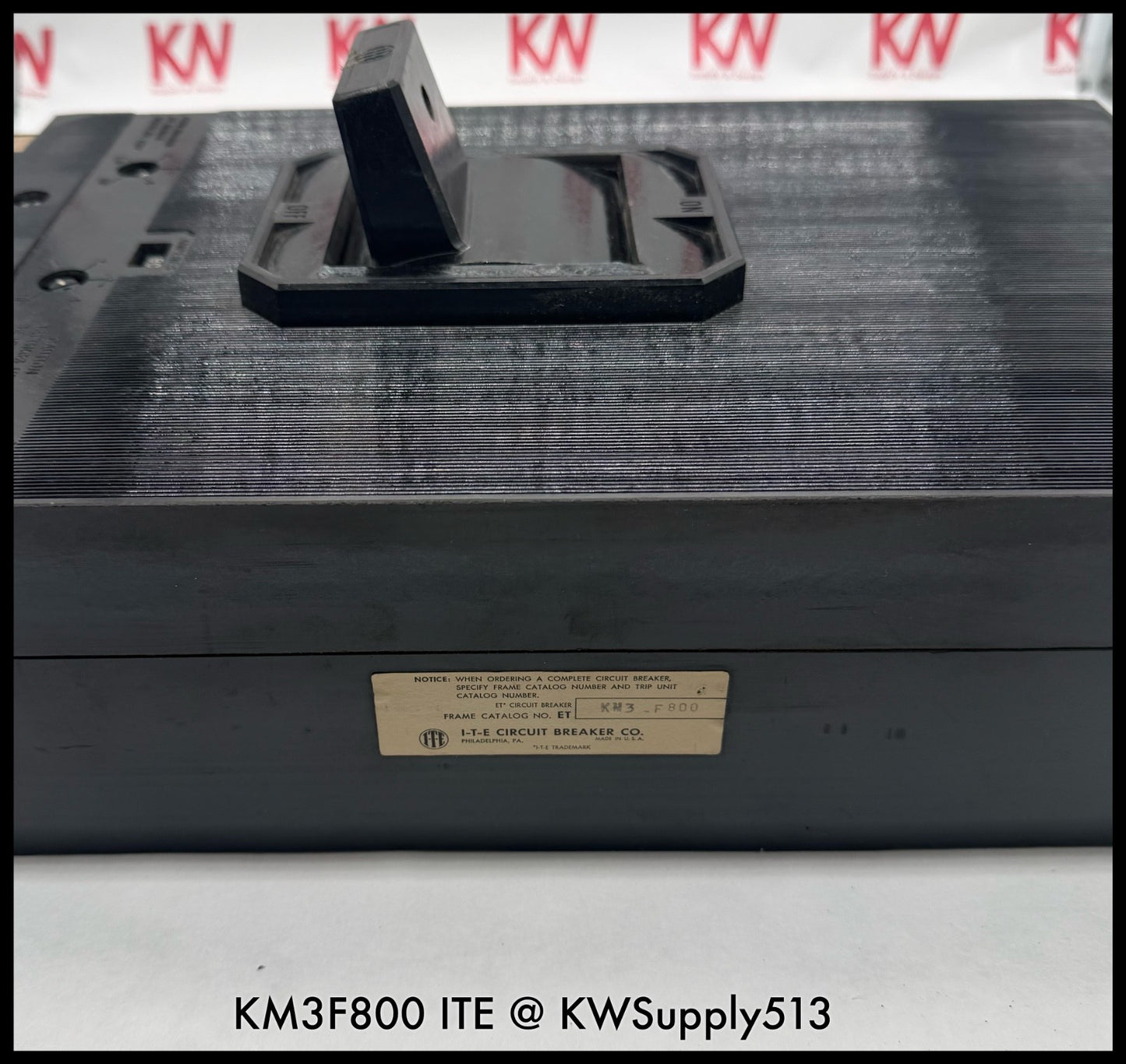 KM3F800~ITE KM3F800 800A 3P 3PH  600V TM Circuit Breaker-Used