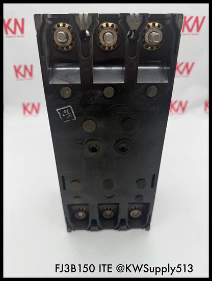 FJ3B150~ITE FJ3B150 150A 3P 3PH 600VAC 14KA Molded Case Circuit Breaker-Used