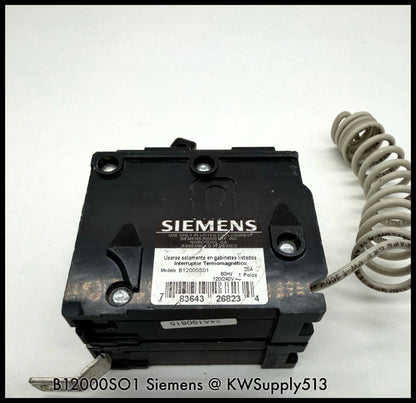 B12000S01~Siemens B1200S01 20A 120/240VAC 1P 1PH 10KA Circuit Breaker-Used