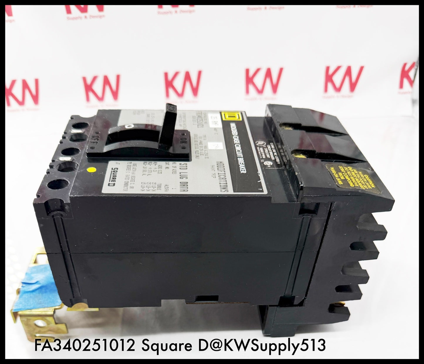 FA340251021~Square D FA340251021 25A 3P 3PH TM Circuit Breaker with Shunt -Used