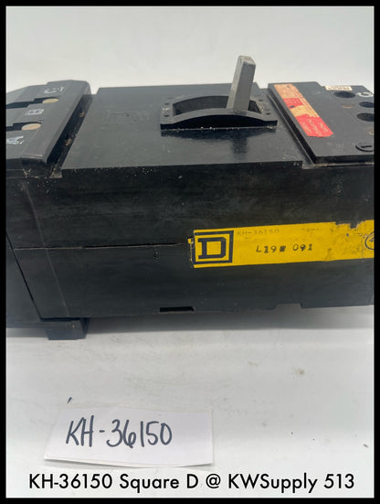 KH36150~Square D KH36150 150A 3p 600V I-Line Circuit Breaker-Used