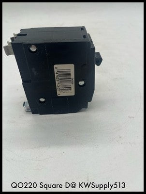 QO220~Square D QO220 20A 2P 240V TY QO Circuit Breaker-Used