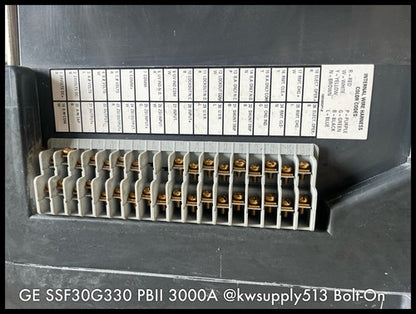 SSF30G330 ~ GE SSF30G330 PB II 3000A MO/Bolt-On ~ IntelliGuard GB530L4X1XFXXXX
