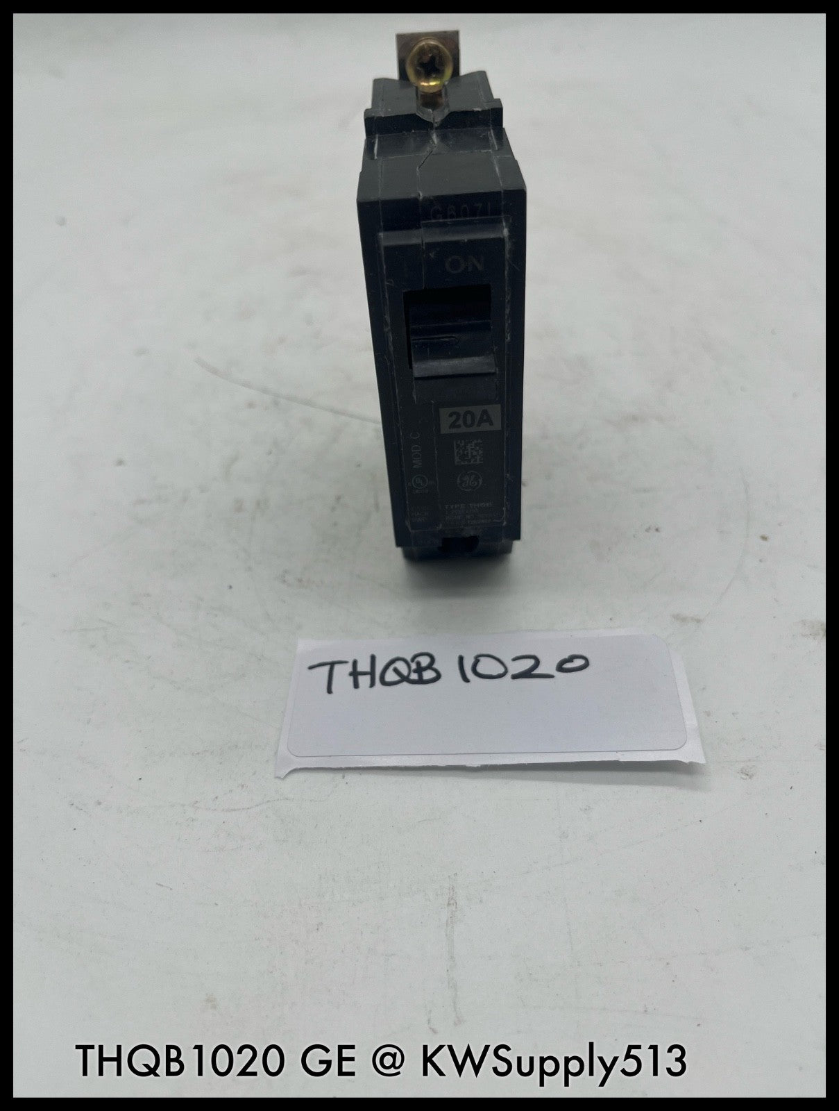 THQB1020~GE THQB1020 20A 1P 120/240V Circuit Breaker-Used
