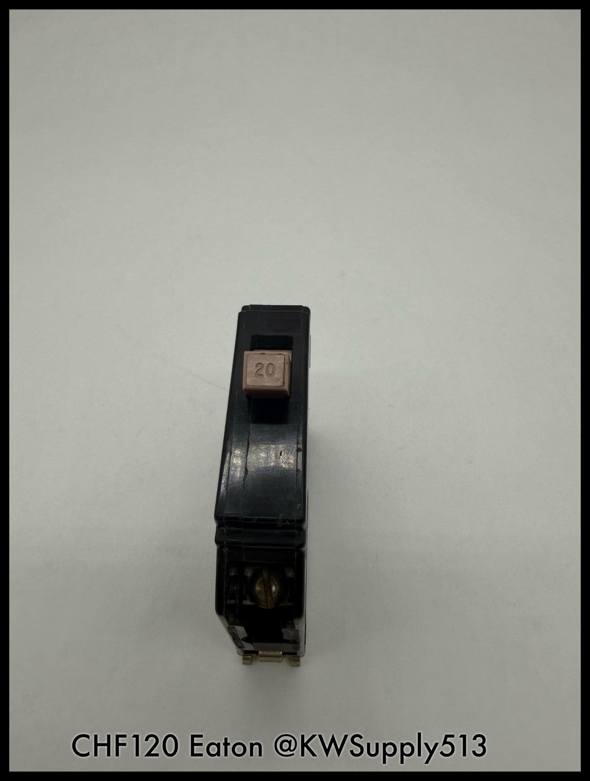 CHF120~Eaton CHF120 20A Plug On 1-Pole Circuit Breaker-Used