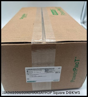 JJA36250U53XEHAASAYH3P~Square D JJA36250U53XEHAASAYH3P 250A 3P 600V- NIB Surplus