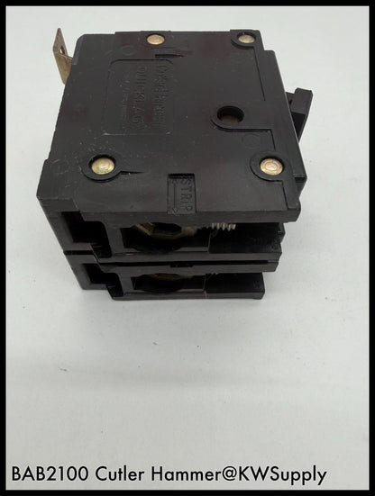 BAB2100~Cutler Hammer BAB2100 100A 120/240V 2P 10KA Circuit Breaker-Used