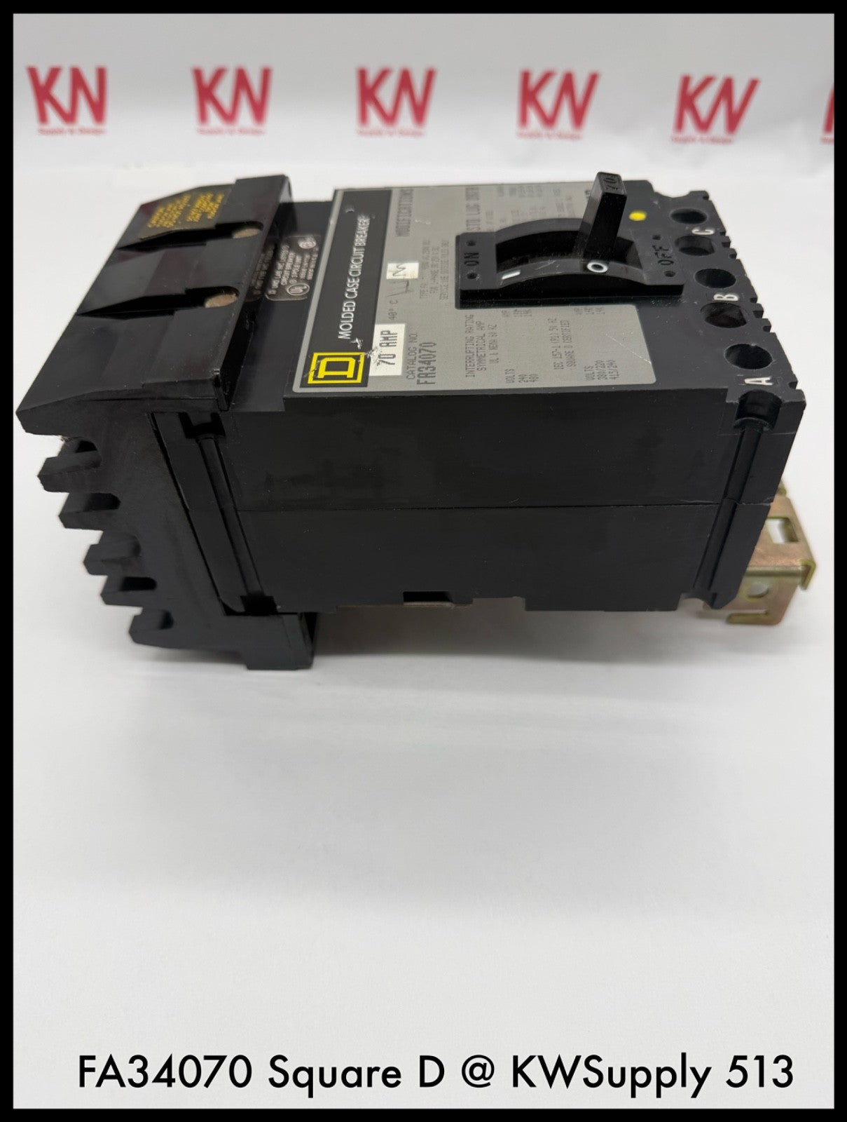 FA34070~Square D FA34070 70A 480V 3P 3PH 18KA I-line Circuit Breaker-Used