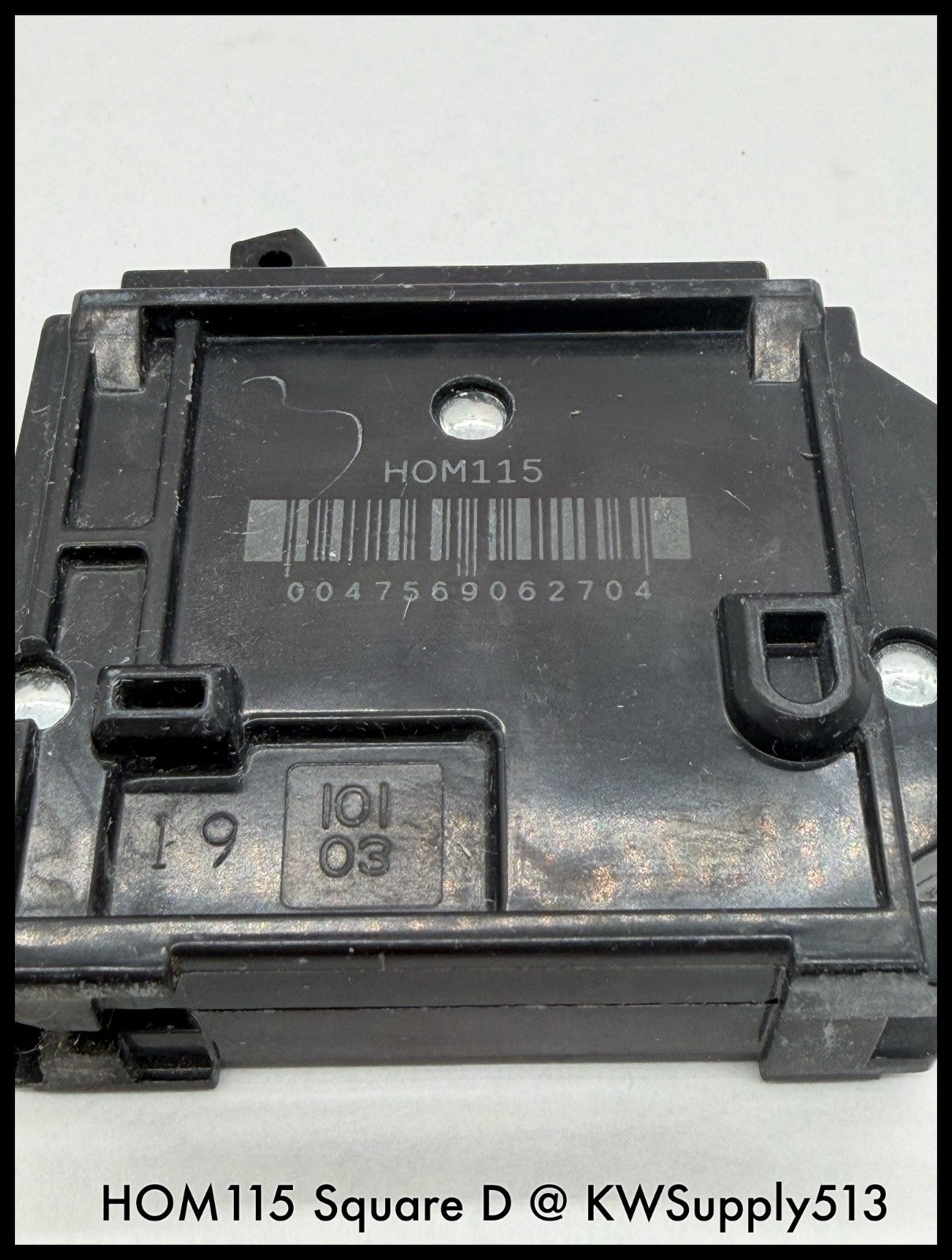 HOM115~Square D HOM115 15A 120VAC 1P 10KA TM Mini Circuit Breaker-Used