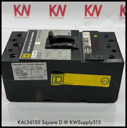 KAL36150~Square D KAL36150 150A 3P 3PH 600V Circuit Breaker-Used