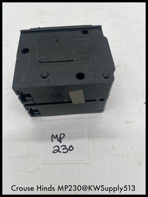 MP230~Crouse Hinds MP230 30A 2P 120/240V 10KA Circuit Breaker-Used